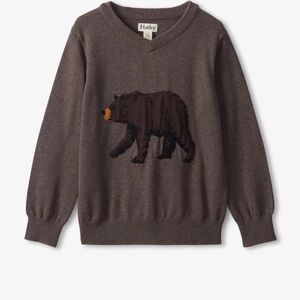 Hatley Boys Grizzly Bear Knit Sweater, size 6